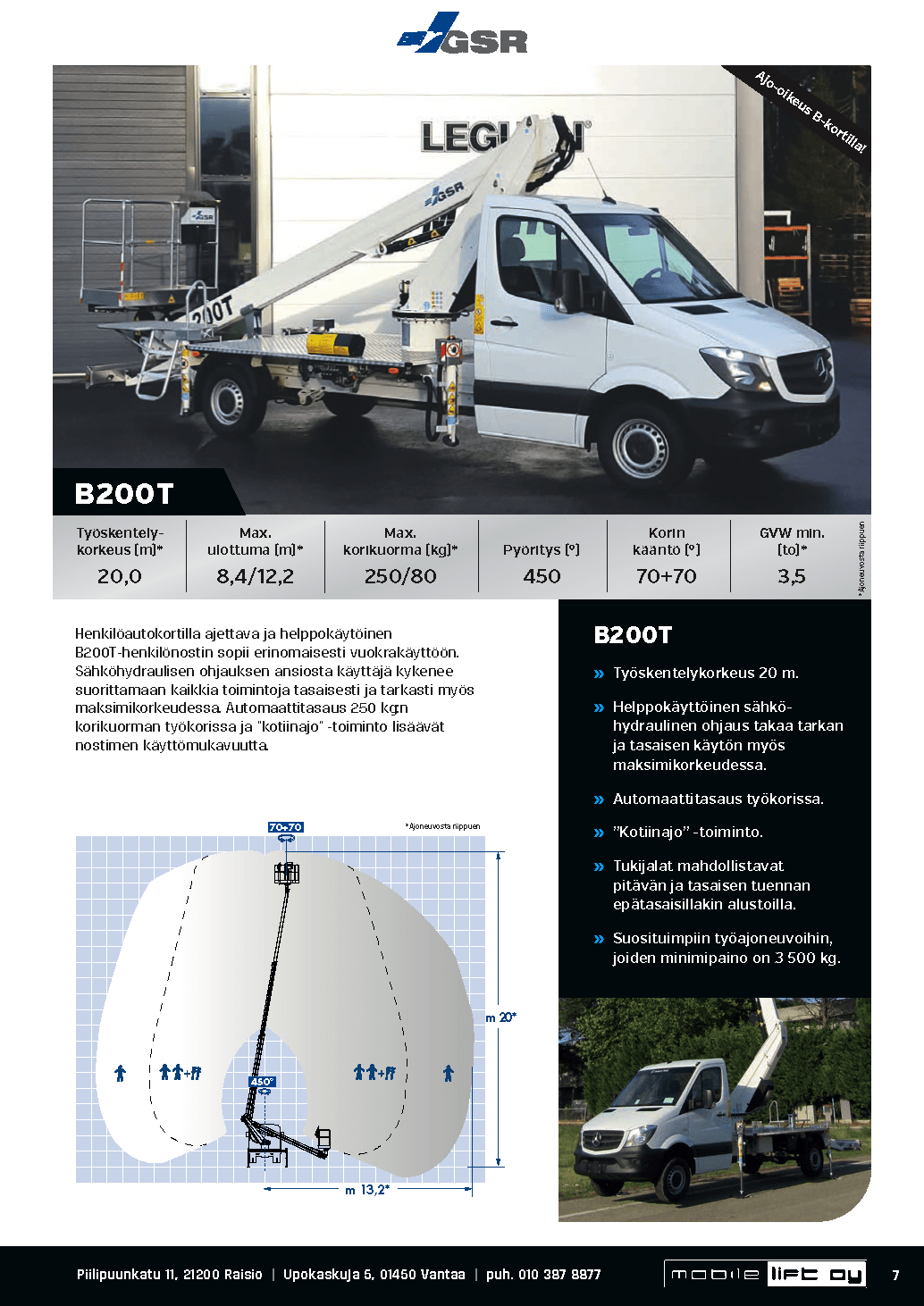 Mobile Lift Oy - B200T