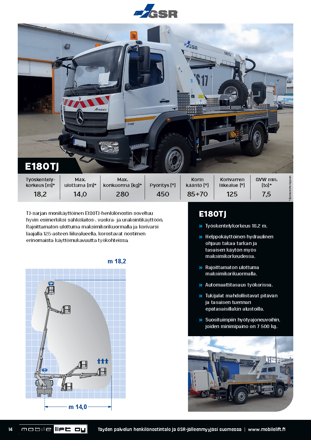 Mobile Lift Oy - E180TJ