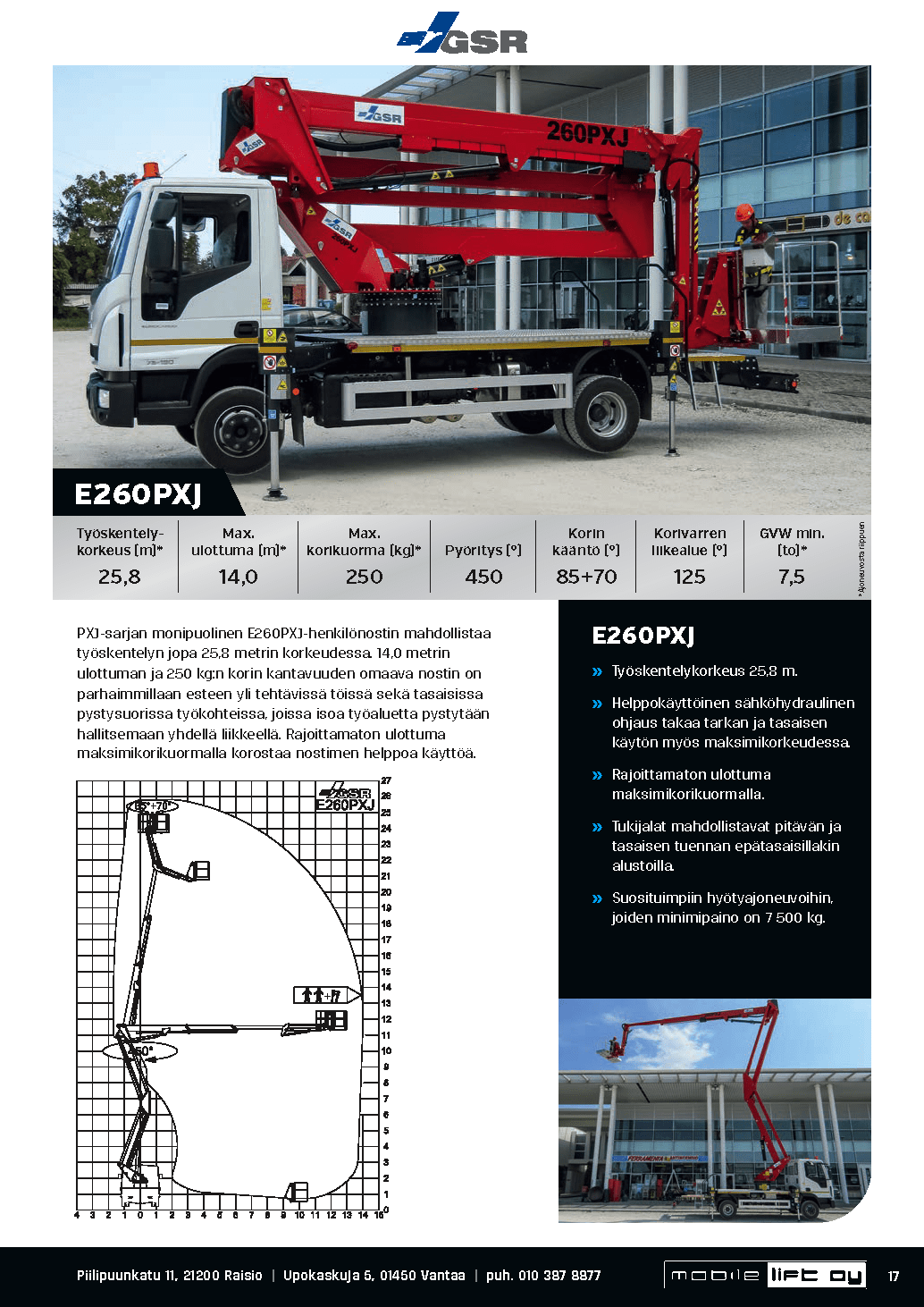 Mobile Lift Oy - E260PXJ