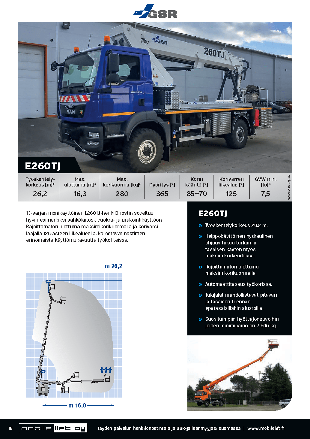 Mobile Lift Oy - E260TJ